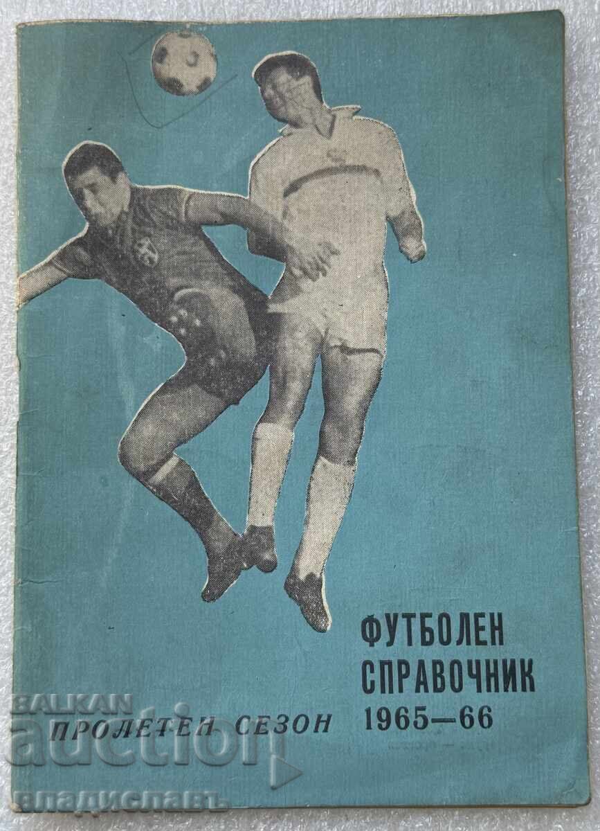 Ποδοσφαιρικός Οδηγός 1965 - 1966 Εαρινή Περίοδος