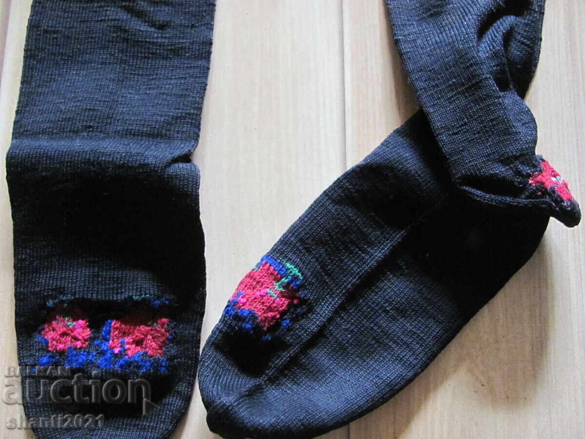 19th century knitted socks for folk costume cotton and wool with price € 25.00 | 48.90 BGN 19th century knitted socks for folk costume cotton and wool with price € 25.00 | 48.90 BGN