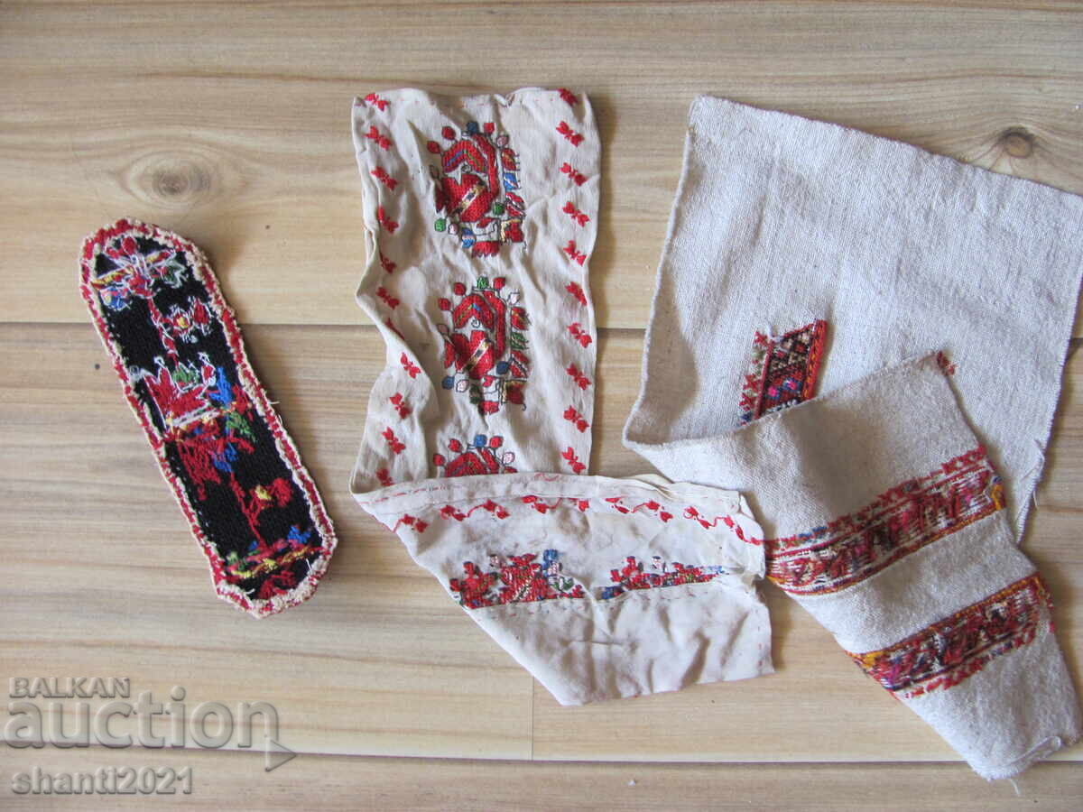 Motive cu broderie tradițională bulgărească, brodate manual - 3 bucăți - 6 Motive cu broderie tradițională bulgărească, brodate manual - 3 bucăți - 6