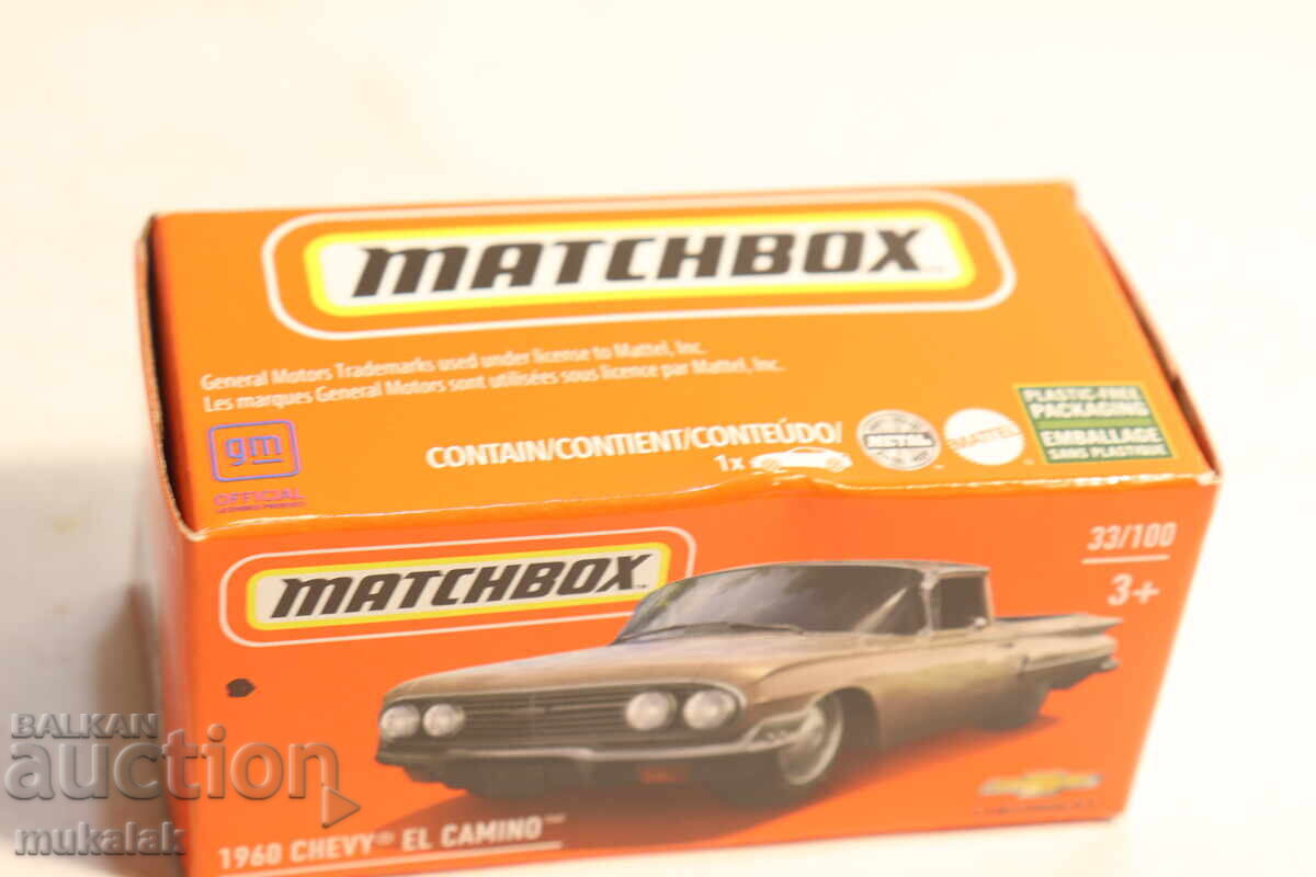 Licitație 1:64 MATCHBOX CHEVY EL CAMINO MAȘINUȚĂ MODEL