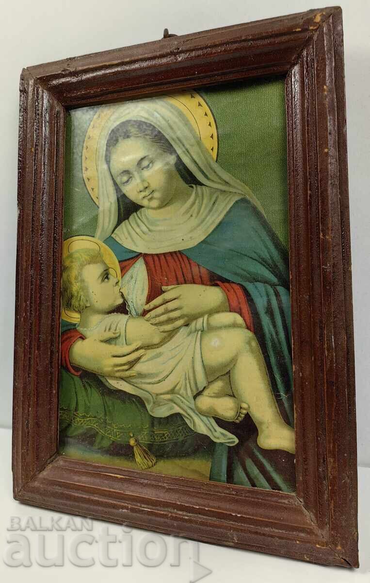 Licitație .19 FECIOARA A LUI HRISTOS LITografie BISERICA RELIGIOSA