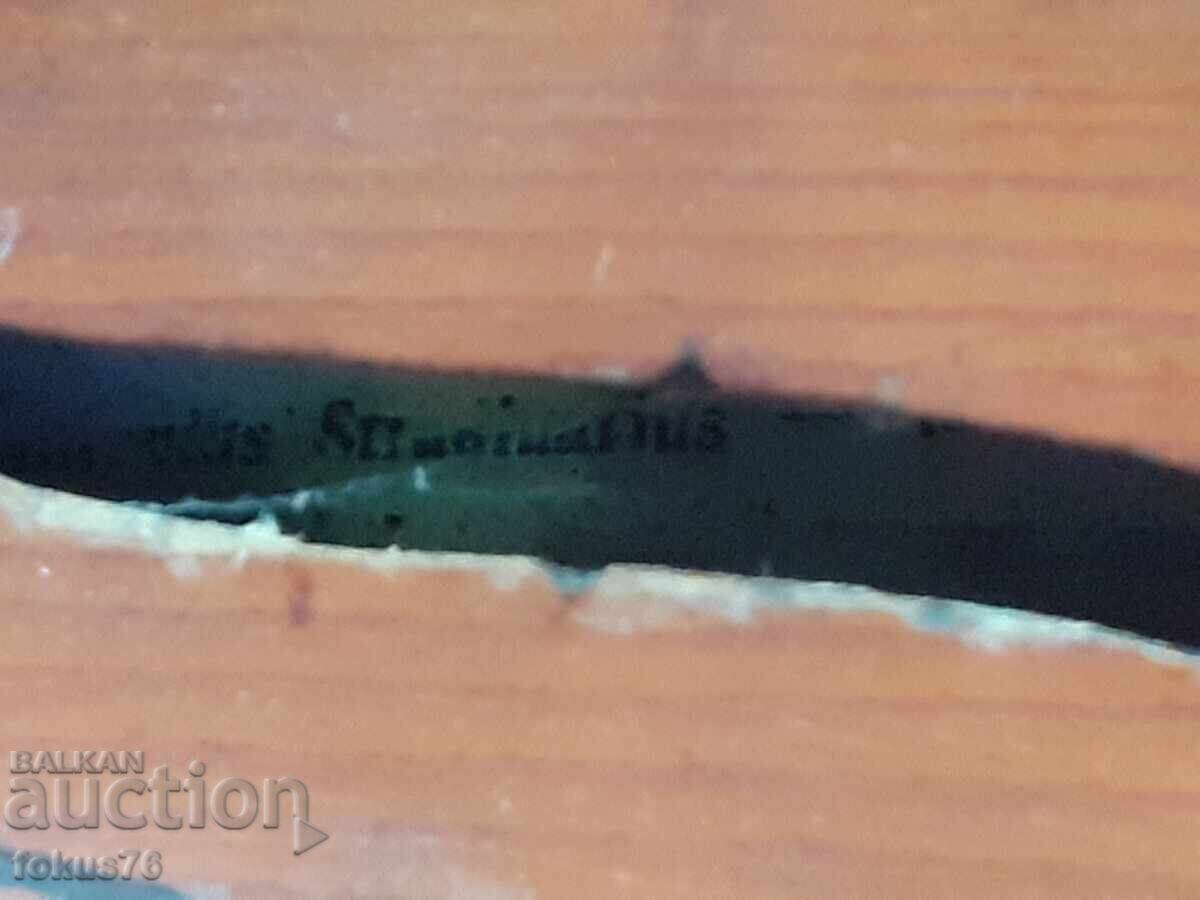 Delivery of Old Stradivarius 1717 violin with wooden case