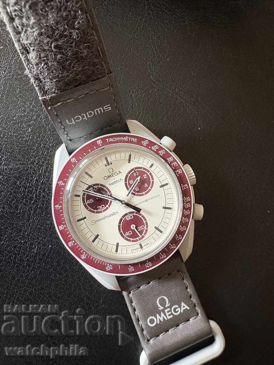 Omega x Swatch Moonswatch, mission to pluto .Оригинален с цена € 36.00 | 70.41 лв.