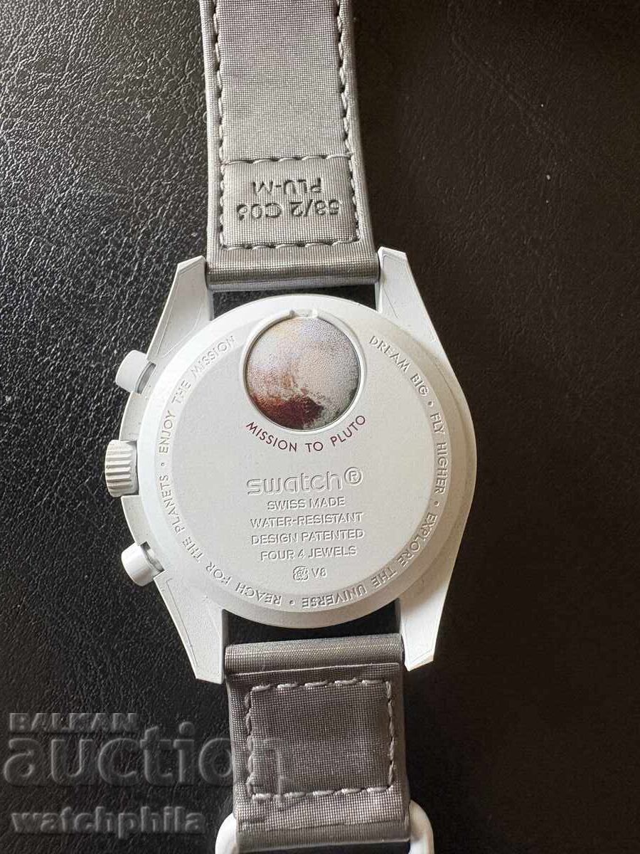 Доставка на Omega x Swatch Moonswatch, mission to pluto .Оригинален
