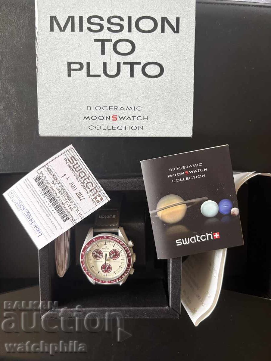 Omega x Swatch Moonswatch, mission to pluto .Оригинален