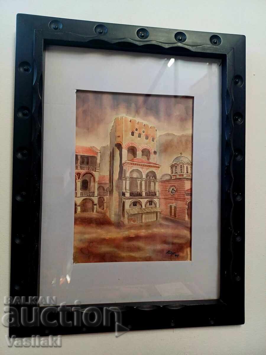 Auction  Beautiful painting by the artist Angel Sharliev