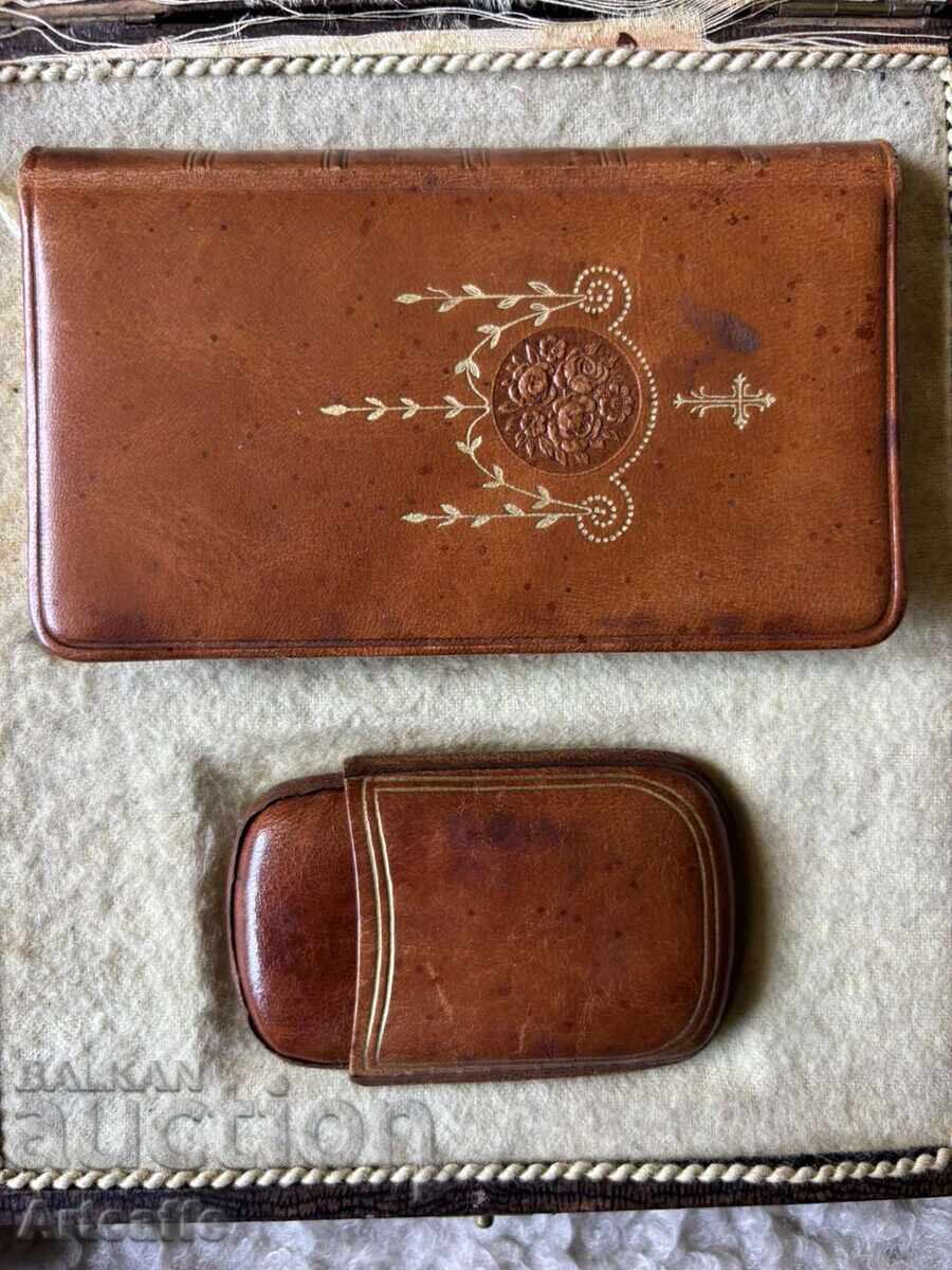Барелеф Христос,молитвен сет Франция 1930г.евангелие,реликва - 7