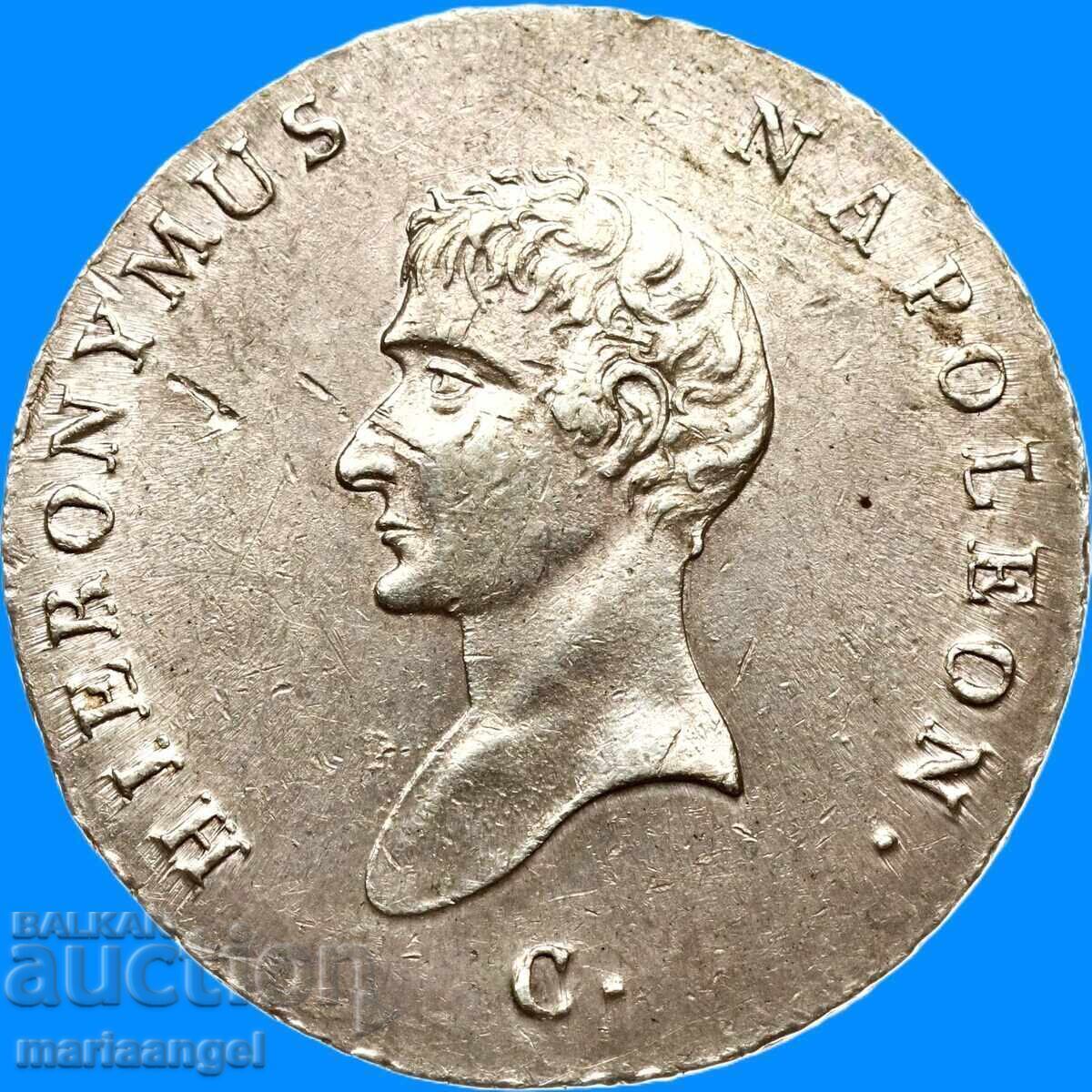 Жером Наполеон 2/3 Талер 1809 Германия Вестфалия  сребро