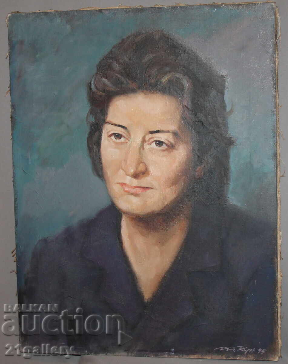 Livrarea Tancho Kunev - Tankun (1930-2010), portret în ulei