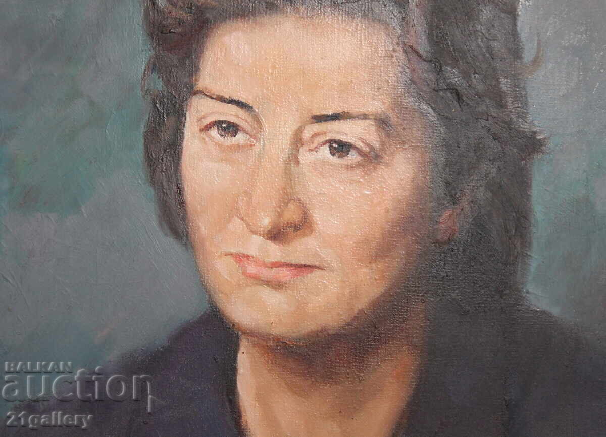 Tancho Kunev - Tankun (1930-2010), portret în ulei - 6