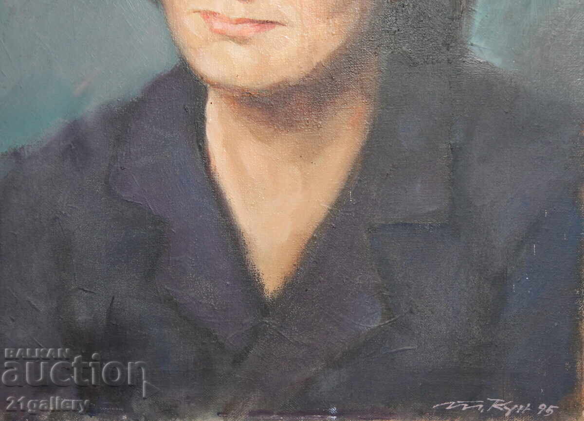 Tancho Kunev - Tankun (1930-2010), portret în ulei - 7