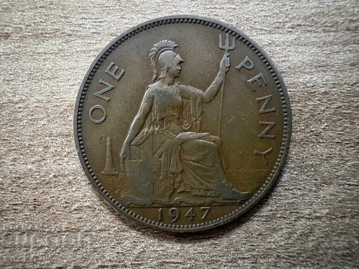 Marea Britanie - 1 penny (1947)