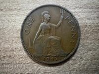 Marea Britanie - 1 penny (1947)