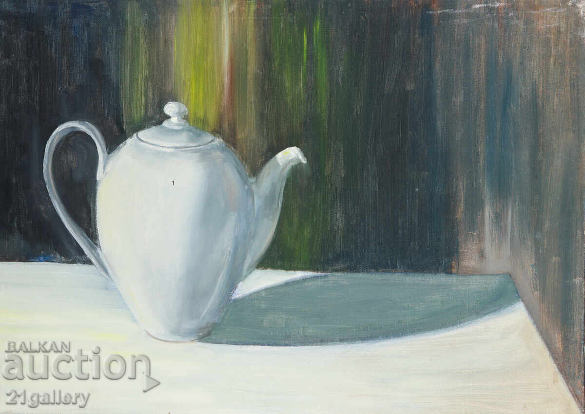 Auction  Contemporary acrylic still life painting
