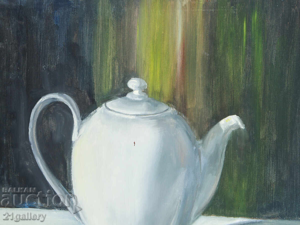 Delivery of Contemporary acrylic still life painting