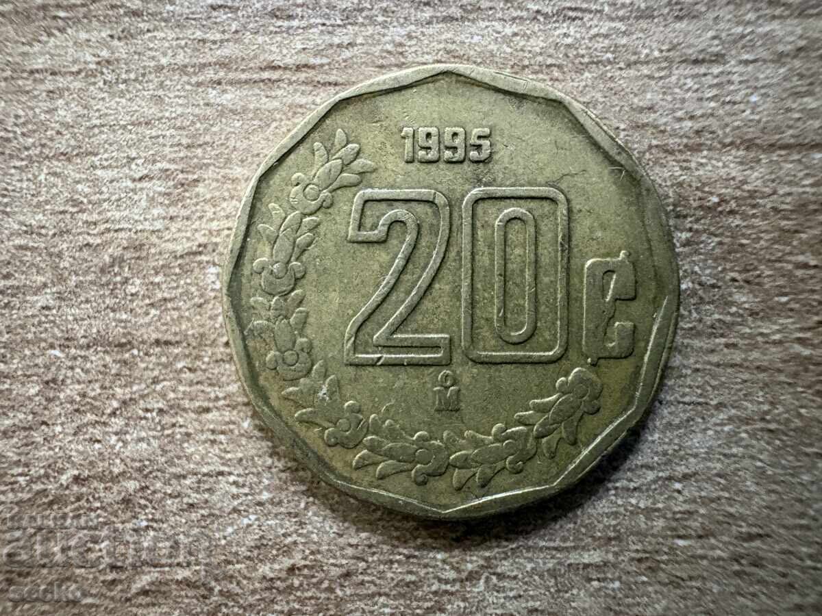 Mexic - 20 centavos (1995)