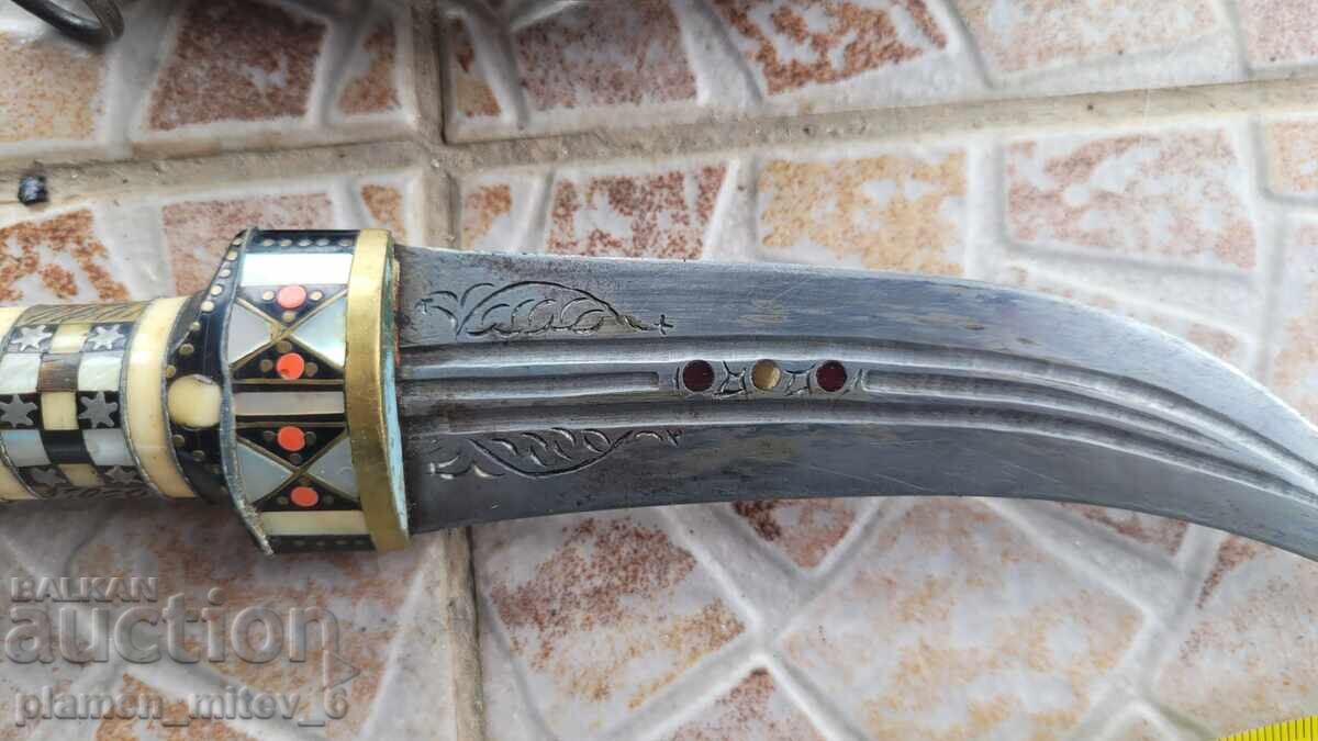 Cuțit, pumnal, dagger, handjar, handjar sirian - 6