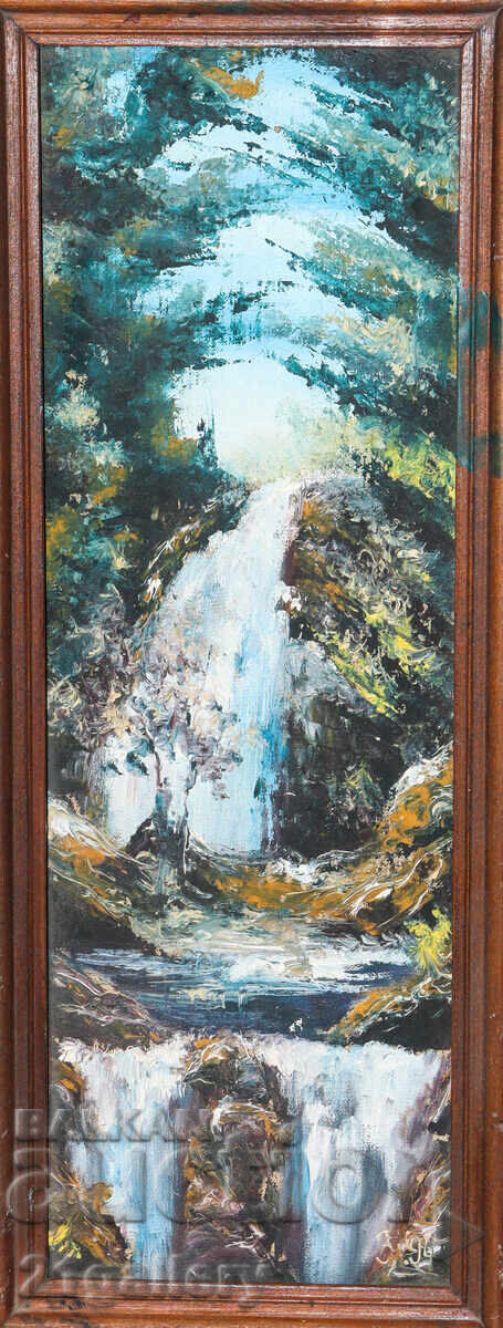 Licitație Tablou Zlatan Lalov peisaj forestier 1994