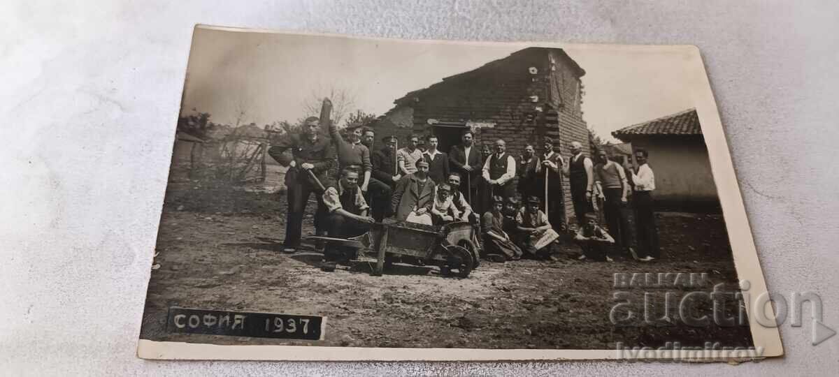 Fotografie Sofia bărbați tineri domnișoare și copii 1937