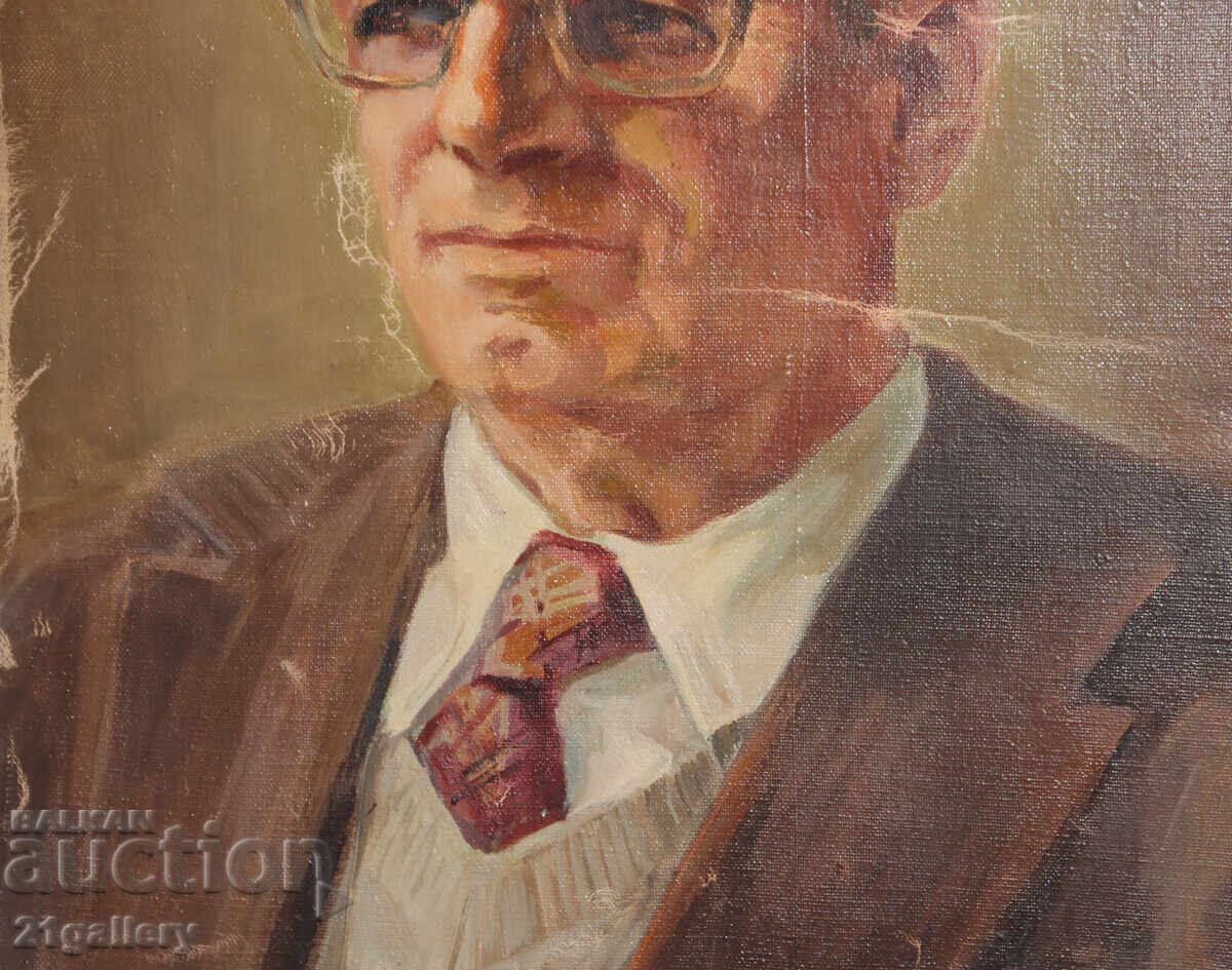 Kiril Maiski (1926 - 2013) portret culori în ulei - 5