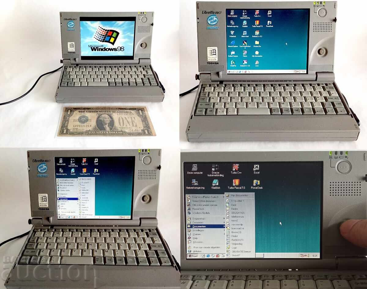 Delivery of miniature old Toshiba Libretto 50CT laptop
