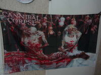 Cannibal Corpse Flag death metal heavy brutal blood dissection