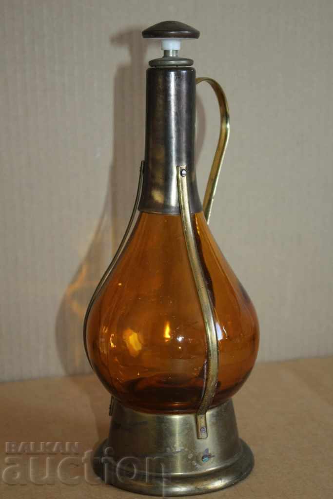 VECHE CARAFĂ MARE RARĂ CU DOZATOR STICLĂ - 6