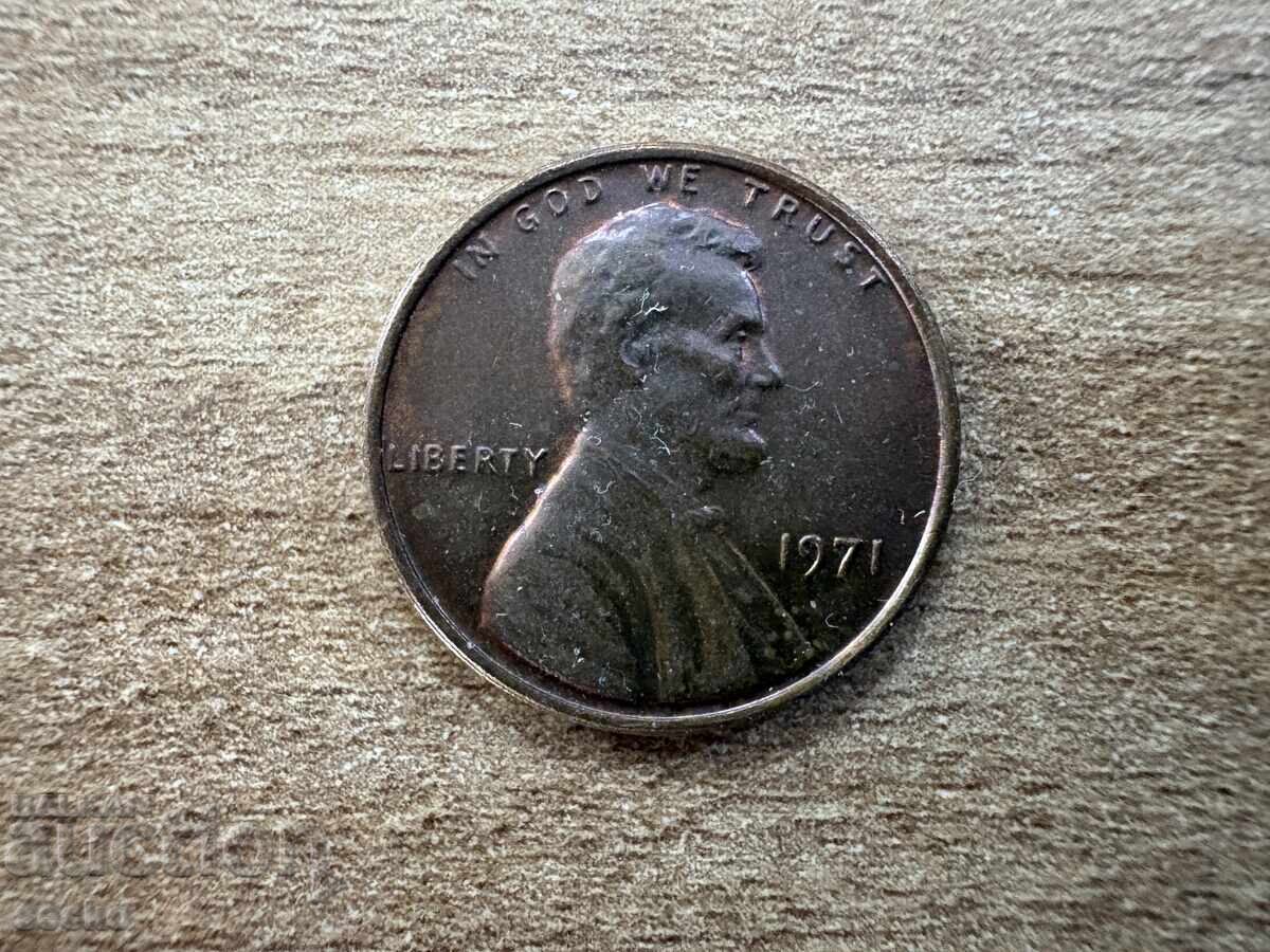 SUA - 1 cent (1971) cu preț € 0.08 | 0.16 BGN