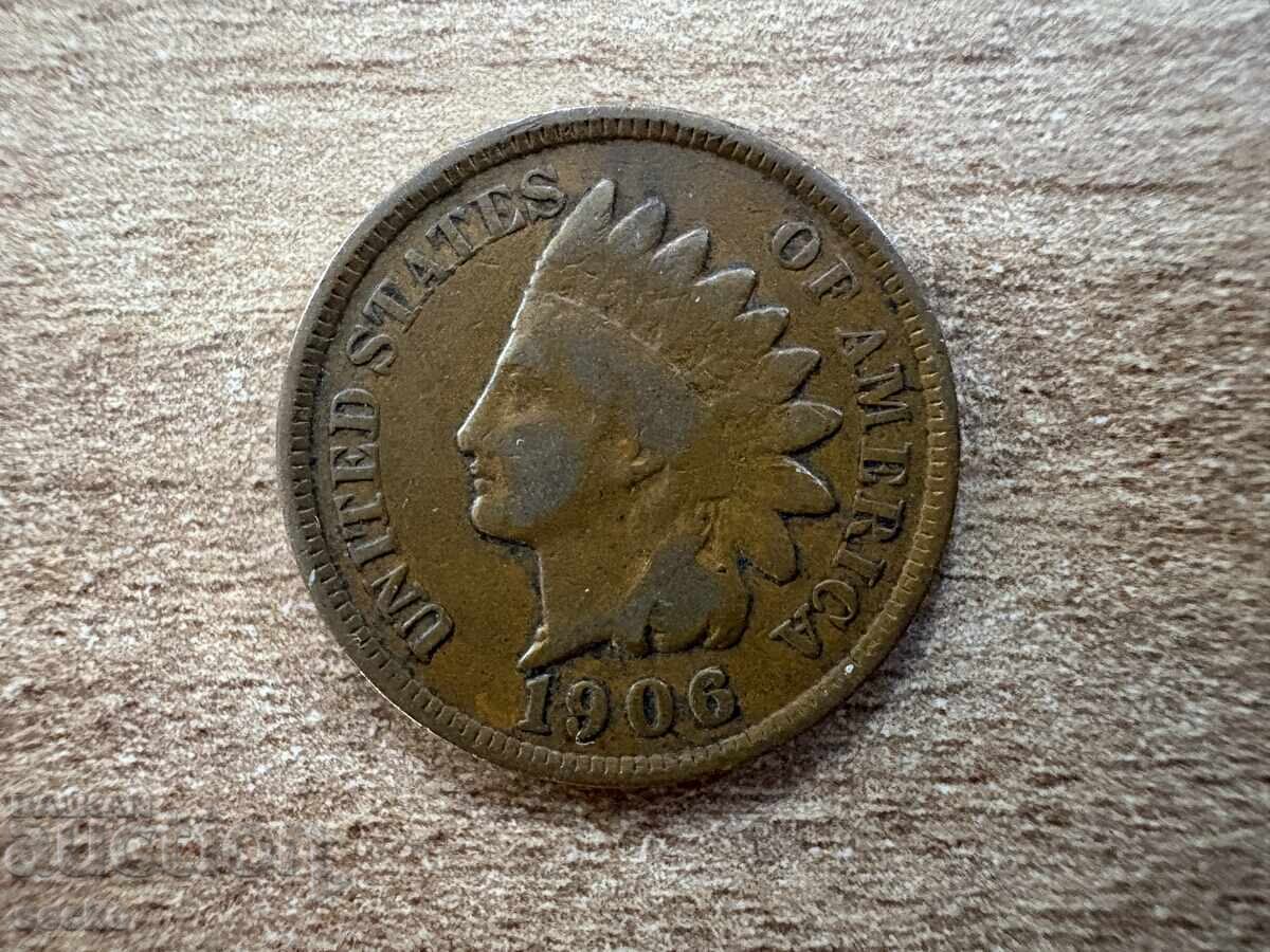 ΗΠΑ - 1 σεντ (1906) με τιμή € 1.85 | 3.62 BGN