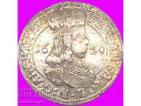 Австрия 3 кройцера 1650 Фердинанд II Карл Тирол сребро