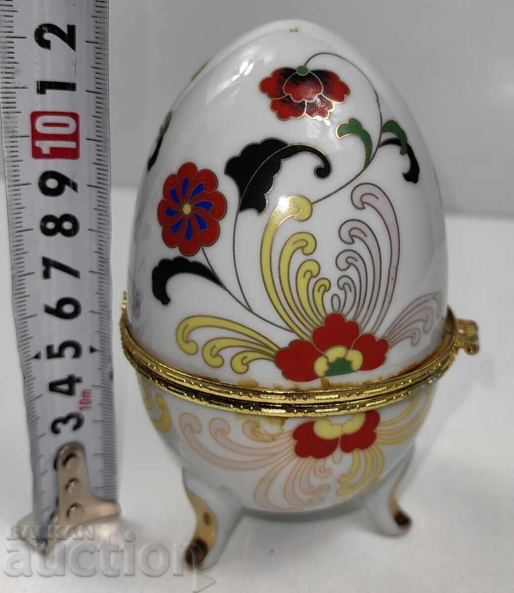 LARGE PORCELAIN EGG BOX FOR JEWELRY with price € 7.00 | 13.69 BGN