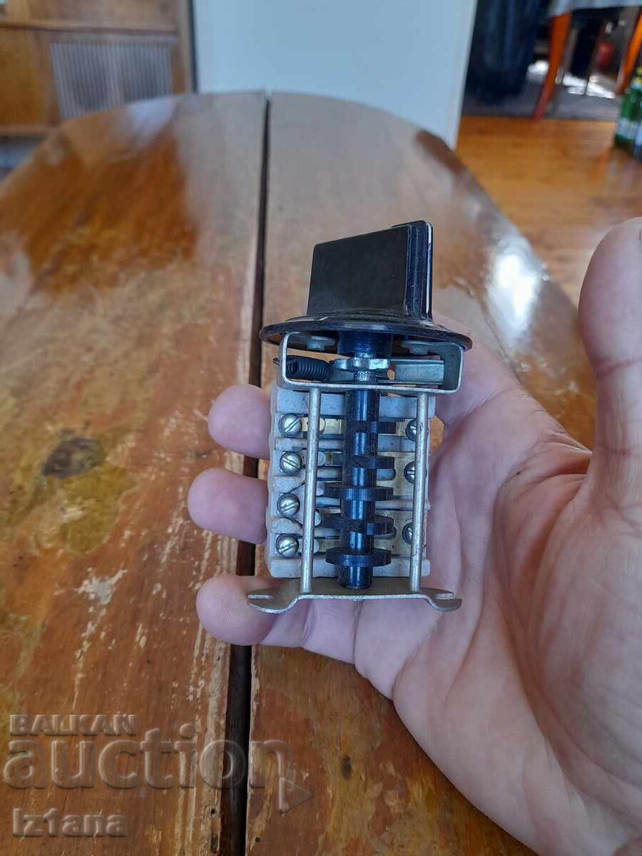 Întrerupător electric vechi pentru sobă, plită - 5