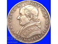 30 Baiochi 1834 Vatican Roma Grigore al XVI-lea (1831-1846) RAR