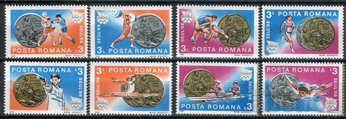 România 1988 MnH - Sport, medalii, Olimpiada Seul `88 România 1988 MnH - Sport, medalii, Olimpiada Seul `88