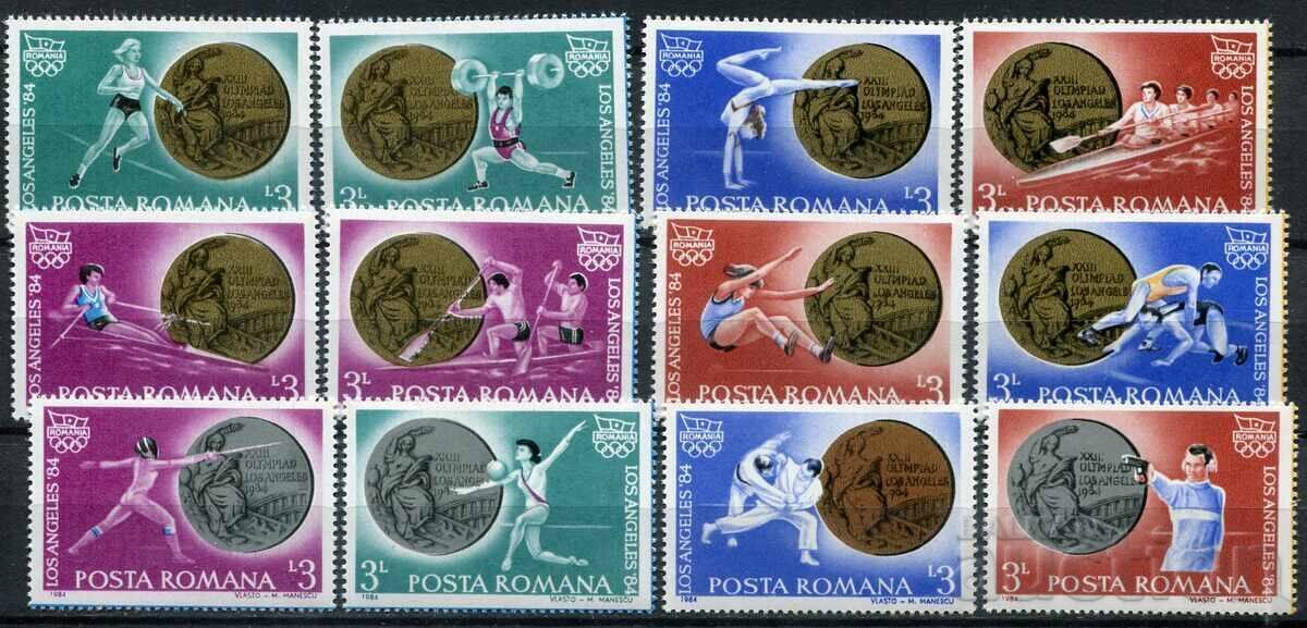 România 1984 MnH - Sport, medalii olimpice, LA`84
