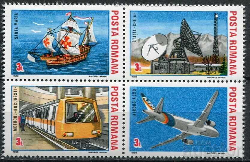 România 1988 MnH - Transport, comunicații, nave România 1988 MnH - Transport, comunicații, nave