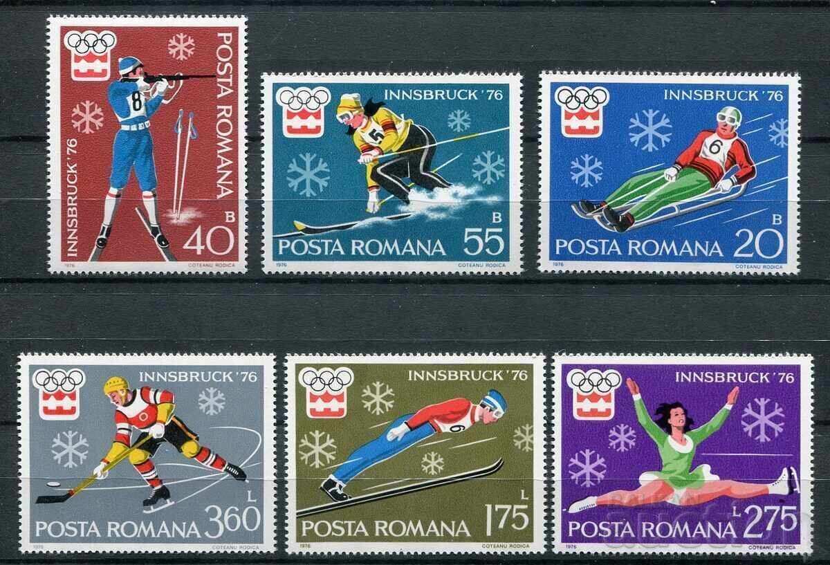 România 1976 MnH - Sport, jocuri olimpice, sporturi de iarnă România 1976 MnH - Sport, jocuri olimpice, sporturi de iarnă
