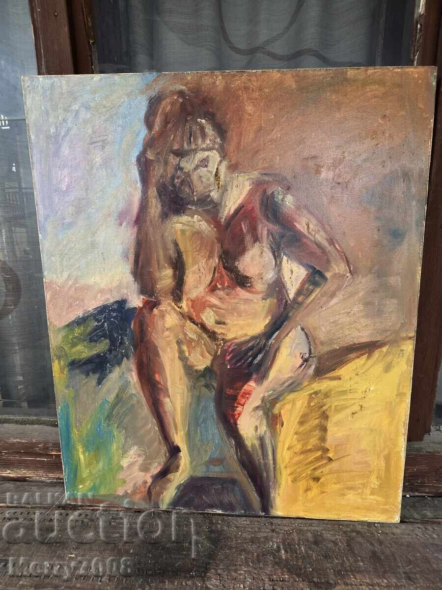 Vând tablou ulei pe pânză de un vechi maestru bulgar!