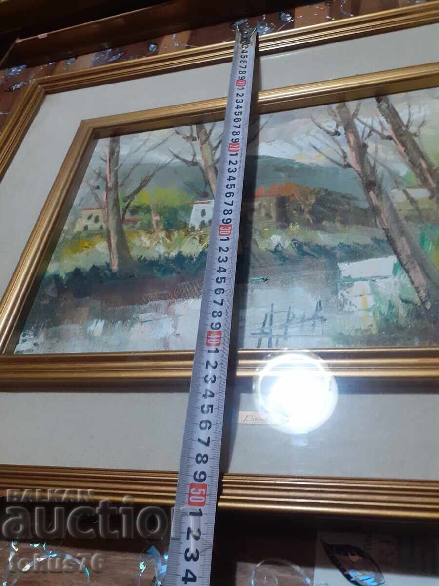 Υπέροχος πίνακας του Aldo Pironti, λάδι σε καμβά με τζάμι - 7 Υπέροχος πίνακας του Aldo Pironti, λάδι σε καμβά με τζάμι - 7