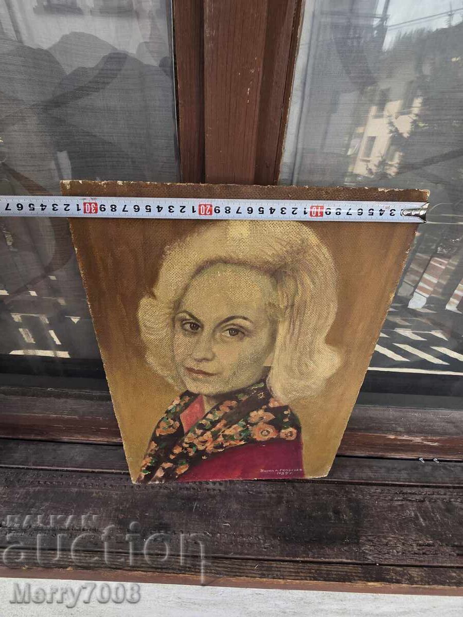 Acest tablou este un portret în ulei, semnat de Kiril A. Gheorghiev - 5