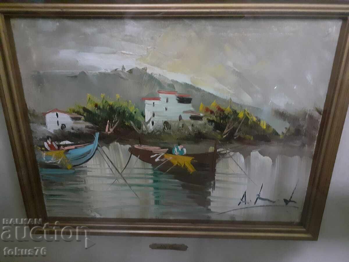 Pictură superbă de Aldo Pironti, ulei pe pânză sub sticlă cu preț € 139.00 | 271.86 BGN Pictură superbă de Aldo Pironti, ulei pe pânză sub sticlă cu preț € 139.00 | 271.86 BGN