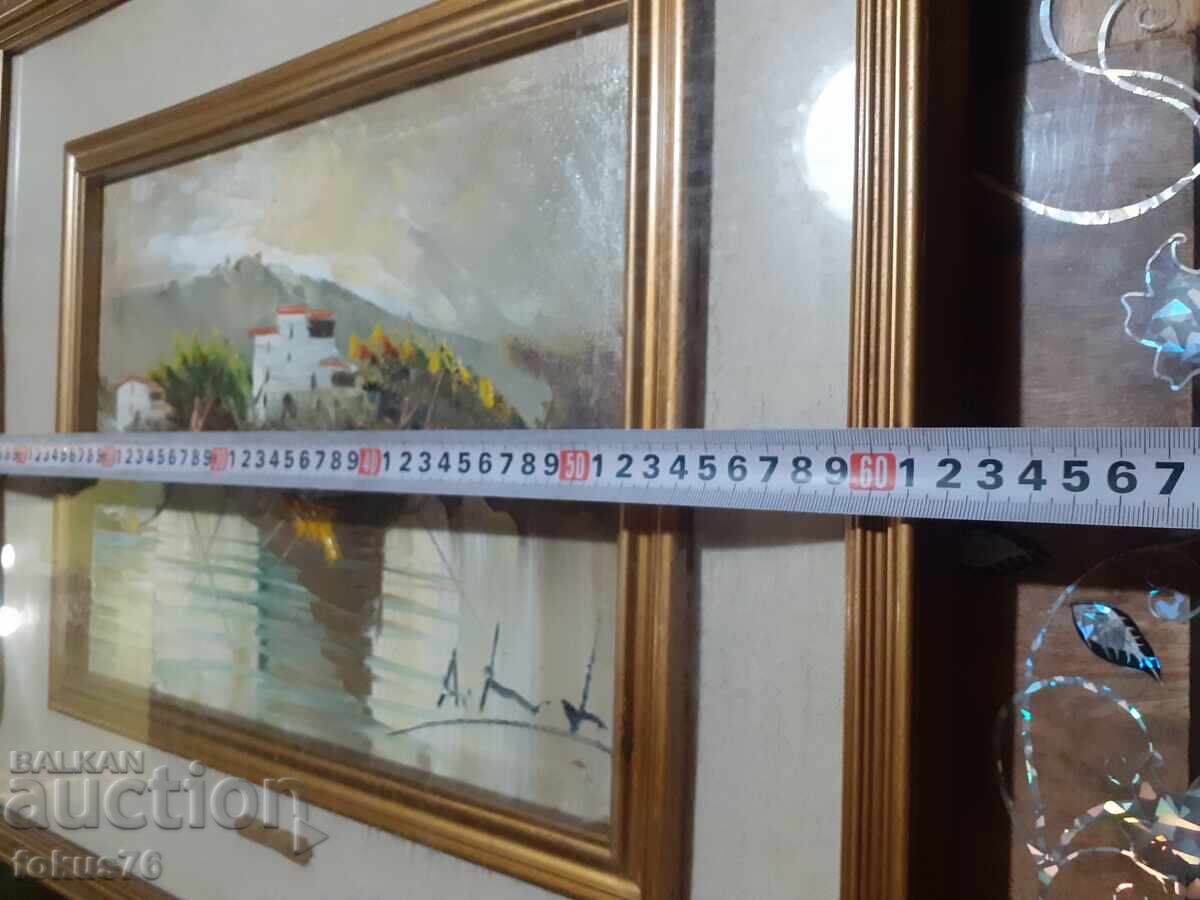 Pictură superbă de Aldo Pironti, ulei pe pânză sub sticlă - 6 Pictură superbă de Aldo Pironti, ulei pe pânză sub sticlă - 6