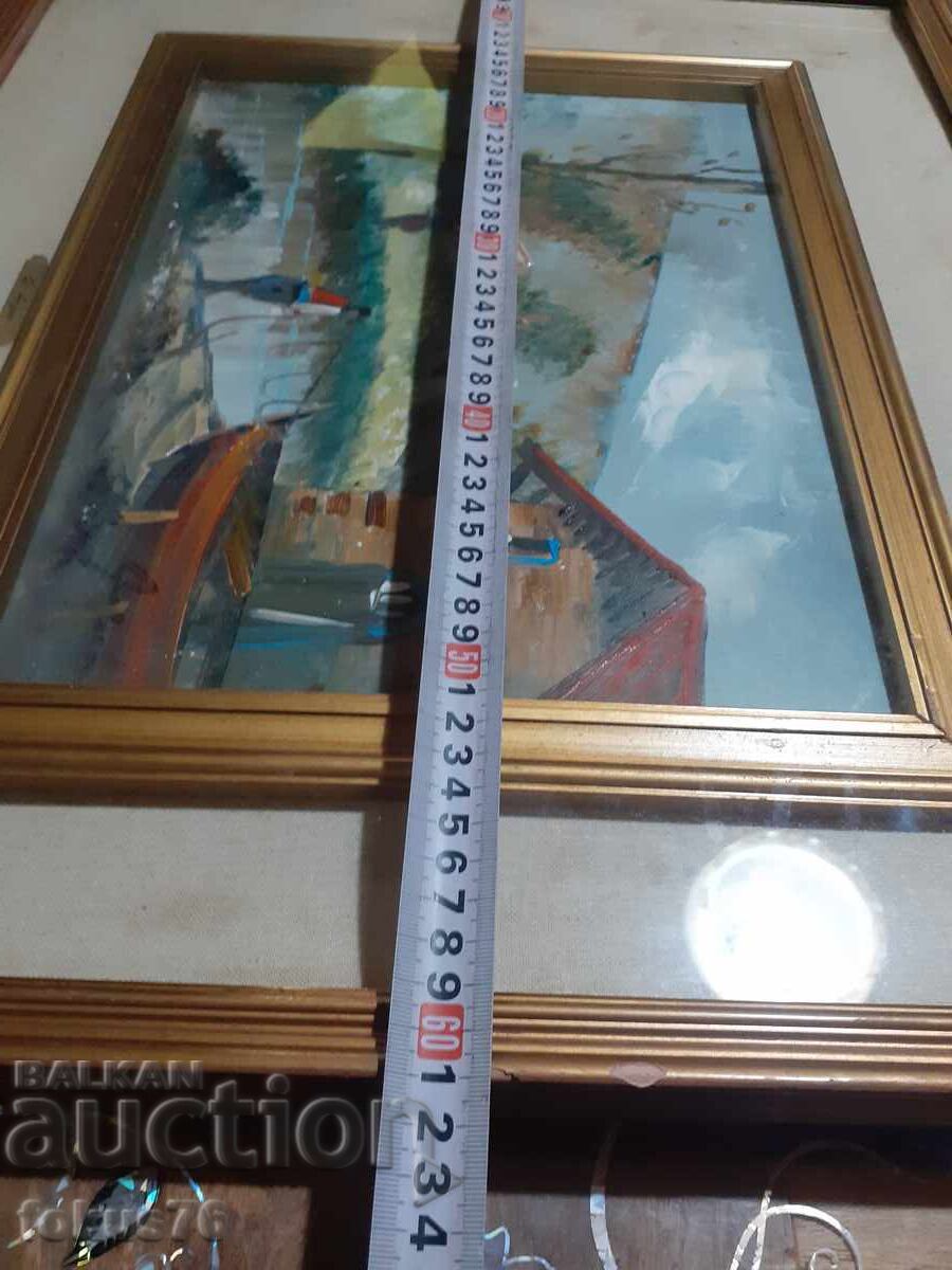 Pictură superbă de Argento - ulei pe pânză sub sticlă - 7 Pictură superbă de Argento - ulei pe pânză sub sticlă - 7