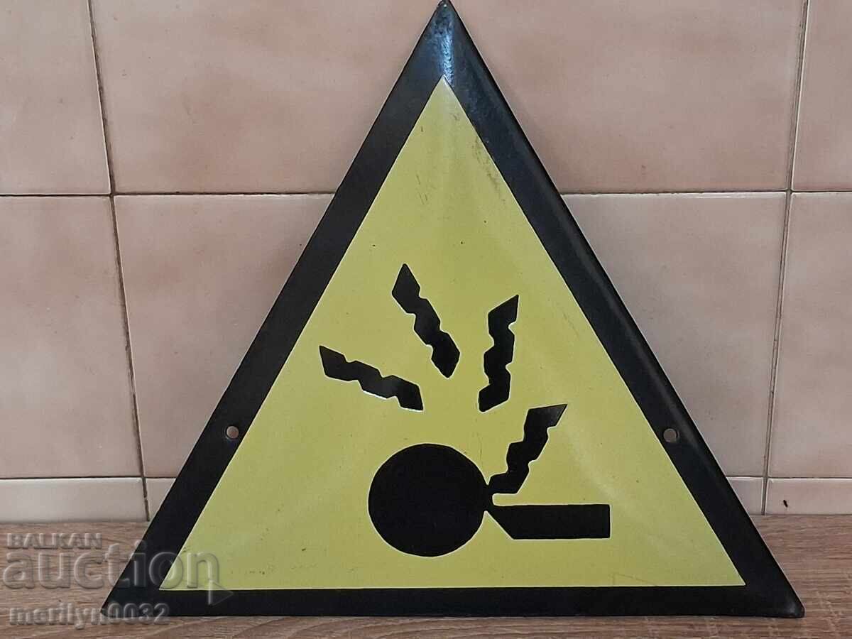 Delivery of Enamel plate plate NRB 34 cm