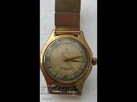 PRAZIS 21 JEWELS SWISS MADE RARE GOLD-PLATED WORKING NO WARRANTY