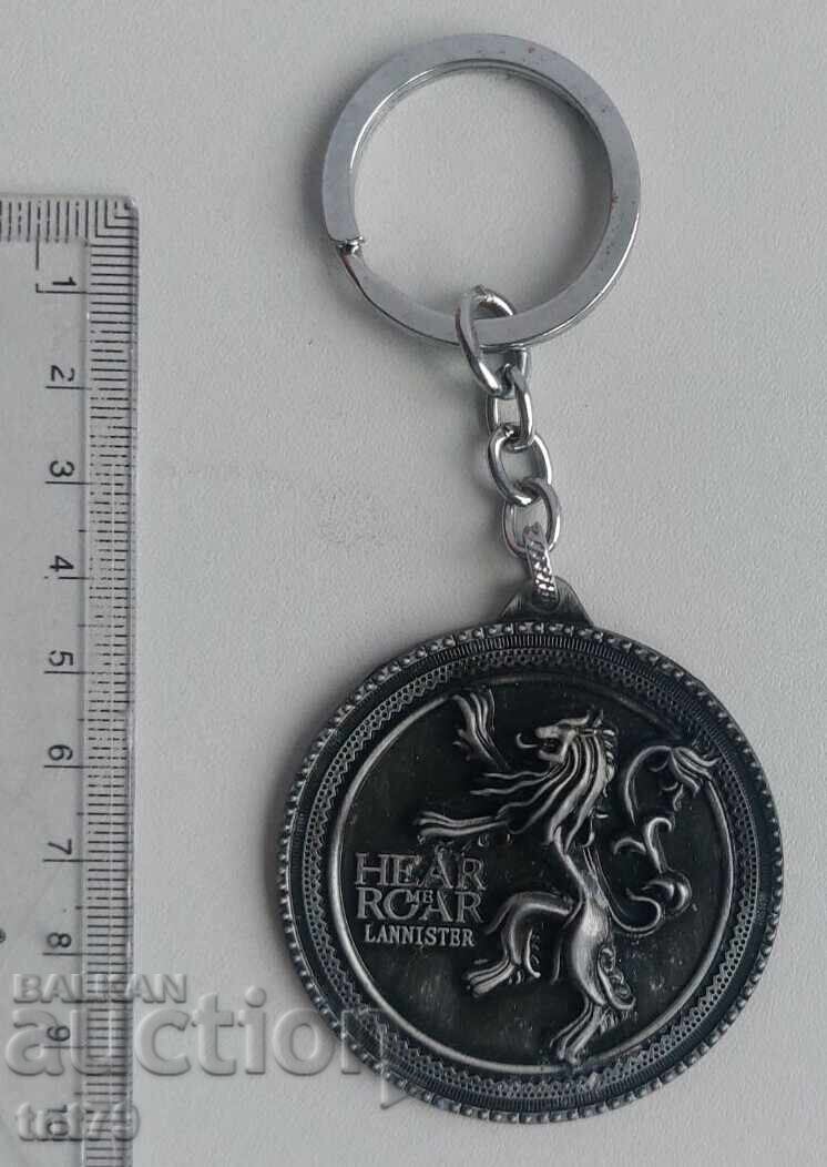 Auction  Keychain: Game of Thrones. Hear me roar - Lannister