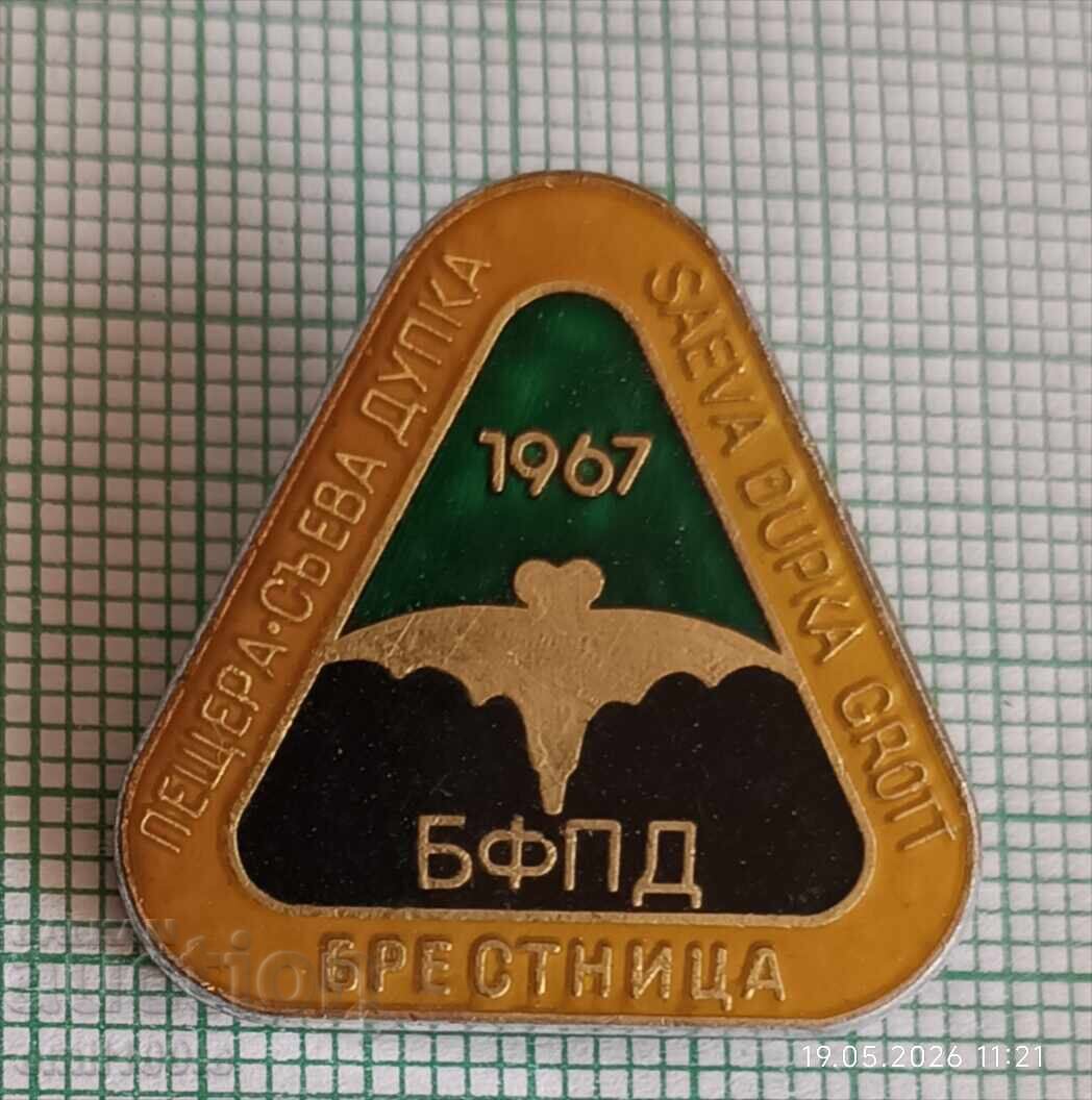 Значка- Пещера Съева дупка Брестница БФПД