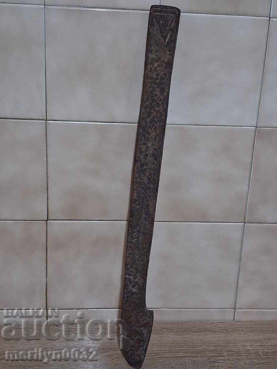 Old forged plowshare wrought iron coulter with price € 24.94 | 48.78 BGN