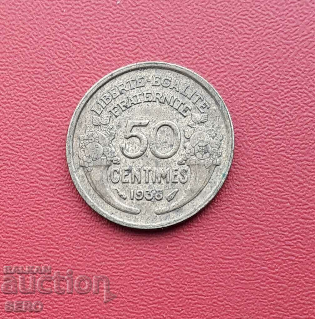 Франция-50 цента 1938
