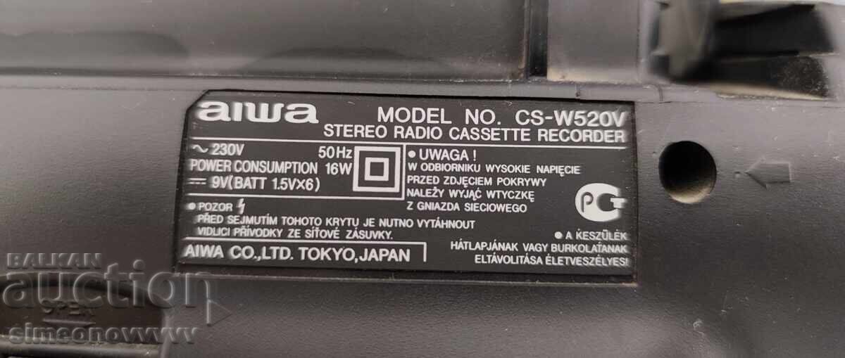 AIWA radio cassette player from 1 cent with price € 0.01 | 0.02 BGN